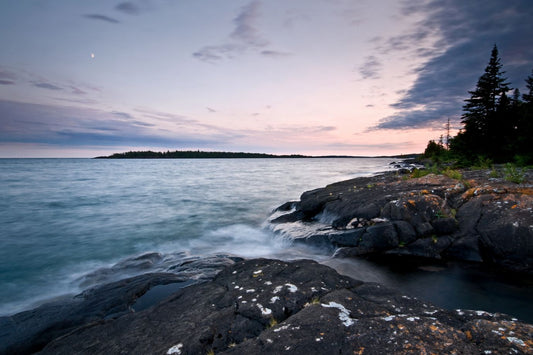 sunset over Michigan's Isle Royale