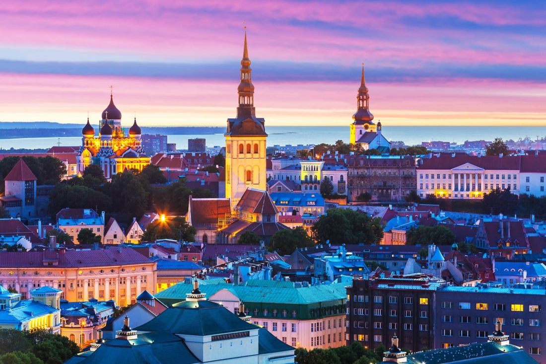 Old Town architecture in Tallinn Estonia