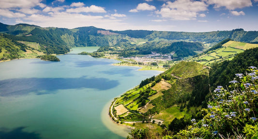 tropical view of lake