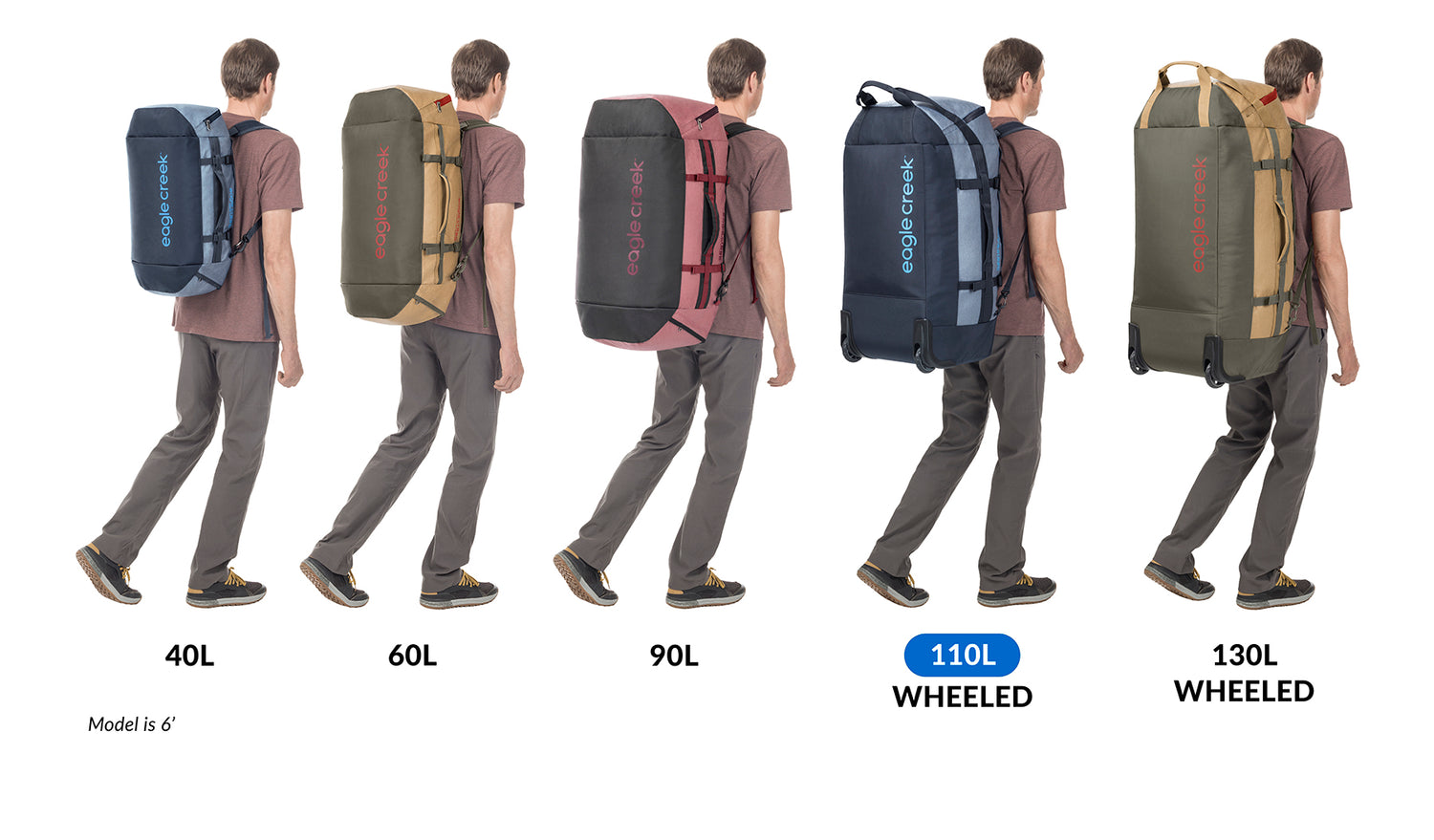 Grey Wheeled Duffel Bag Eagle Creek