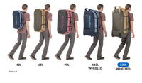 Grey Wheeled Duffel Bag