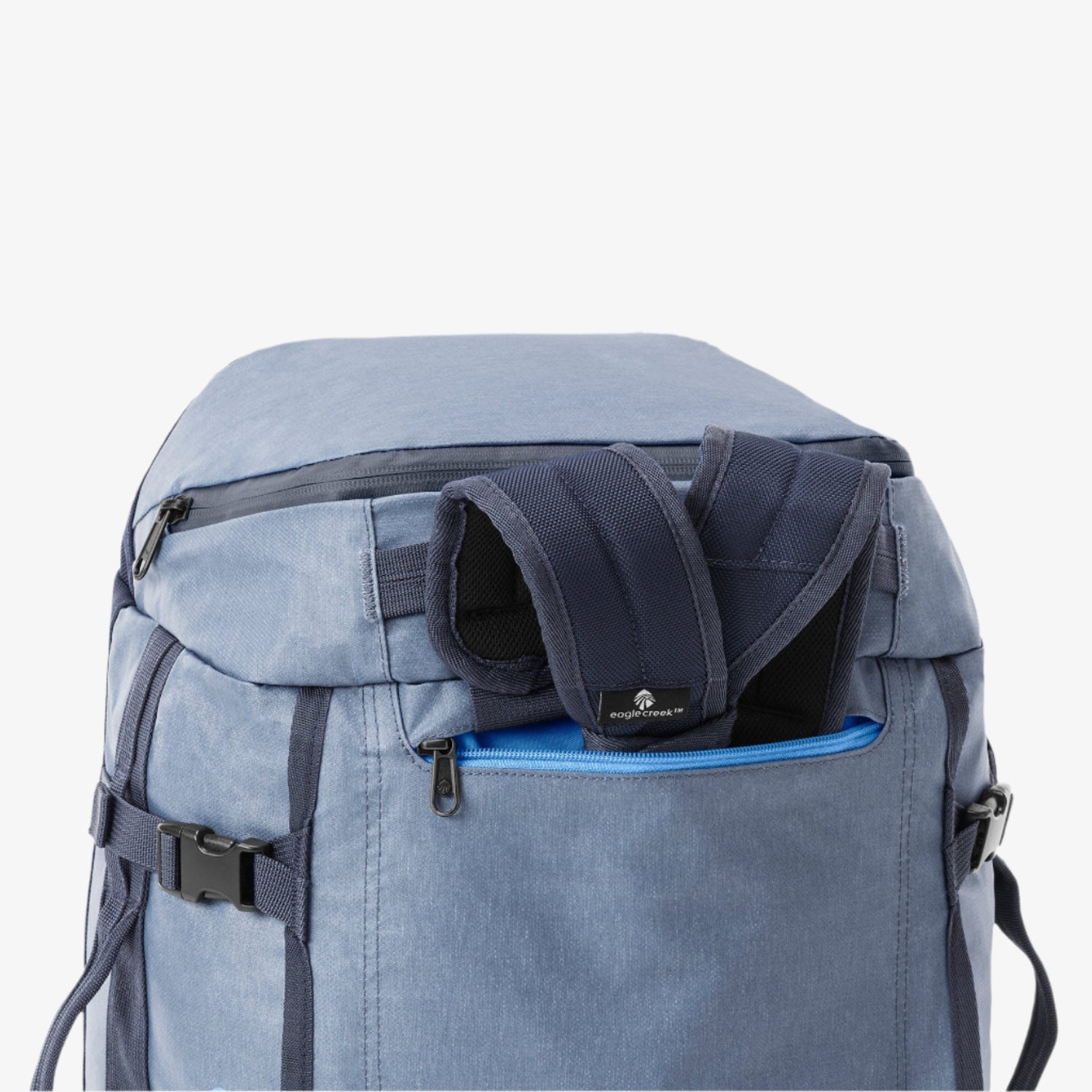 Grey Bug Out Bag Backpack Strap Detail