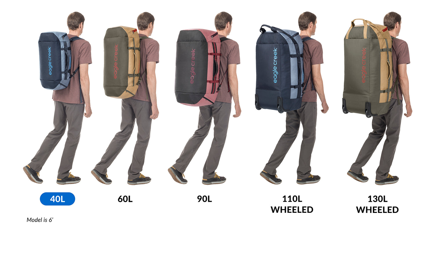 Grey Convertible Duffel Bag