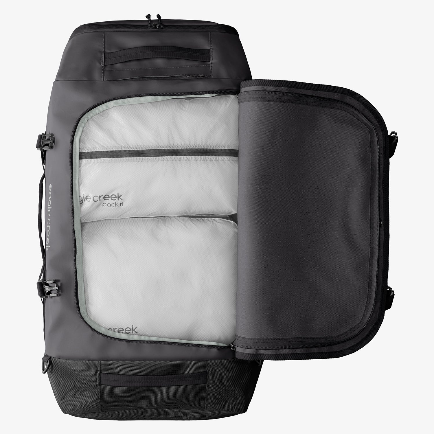 Large Black Duffle Bag Internal Organization Eagle Creek