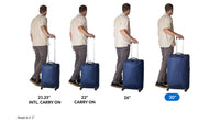Black 4 Wheel Cabin Luggage