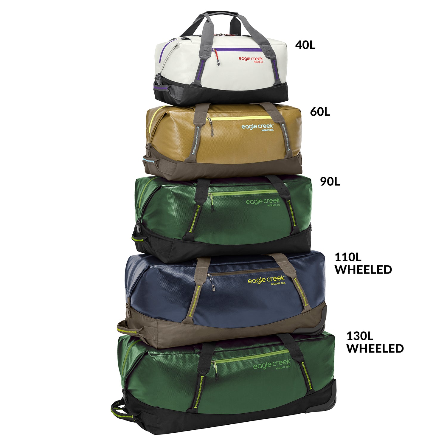 Black Large Wheeled Duffel Bag Eagle Creek