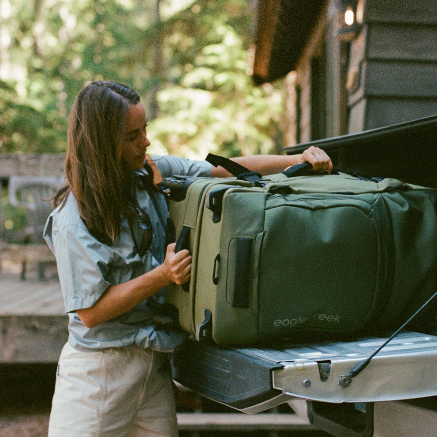 Large Green Suitcase Eagle Creek