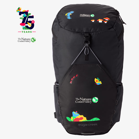 Black Eagle Creek Ranger Backpack With The Nature Conservancy Branding And Logo