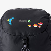 The Nature Conservancy x Eagle Creek Black Backpack Detail View