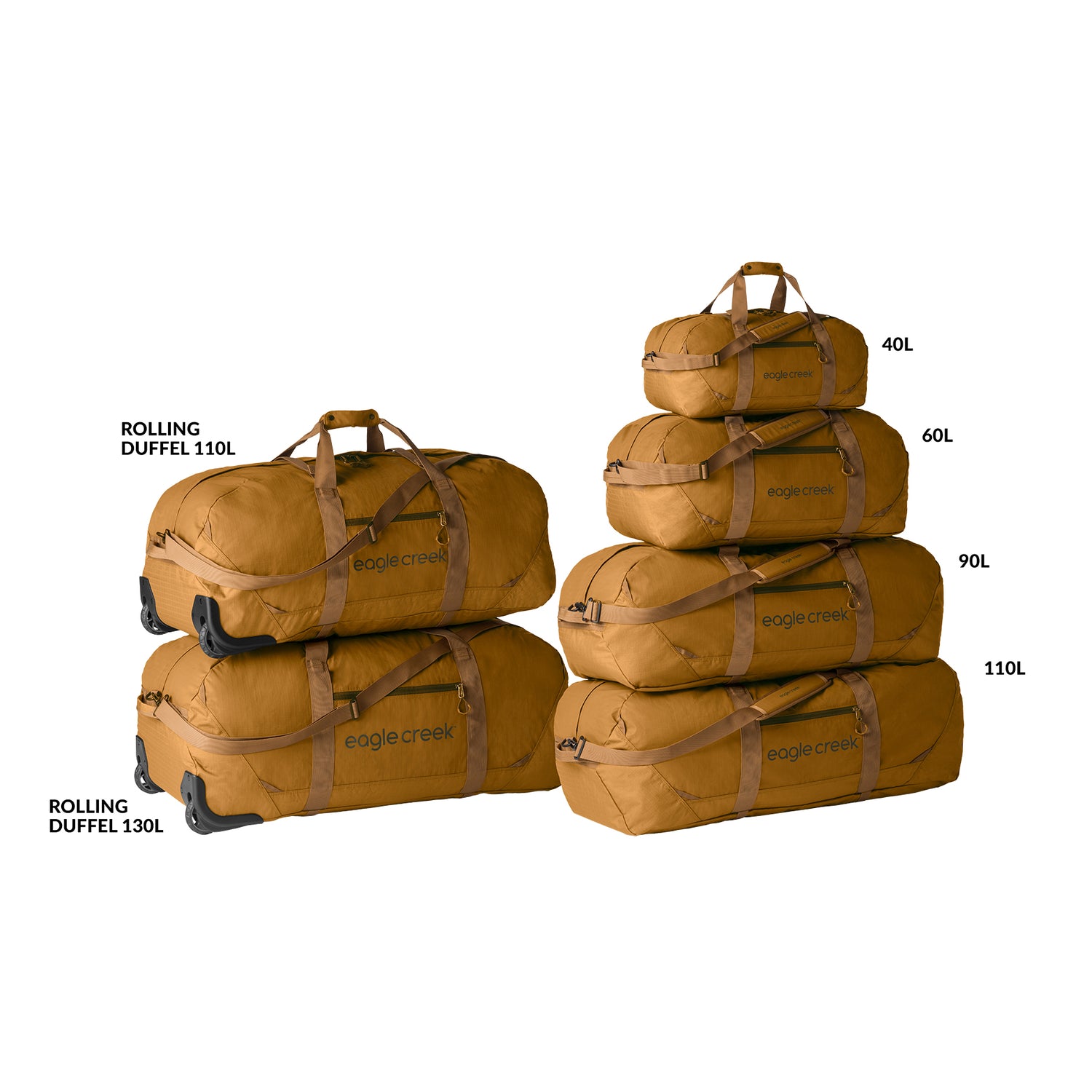 Black Duffel Bag with Wheels Eagle Creek