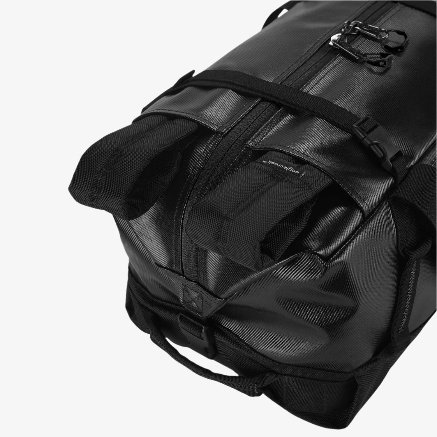 Black Duffel Bag with Backpack Straps